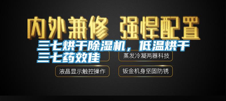 三七烘干除濕機，低溫烘干三七藥效佳