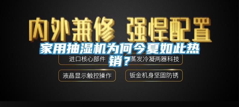 家用抽濕機為何今夏如此熱銷？