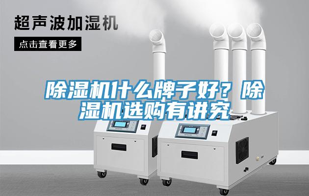 除濕機什么牌子好？除濕機選購有講究