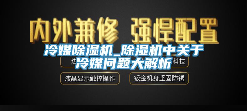 冷媒除濕機_除濕機中關(guān)于冷媒問題大解析