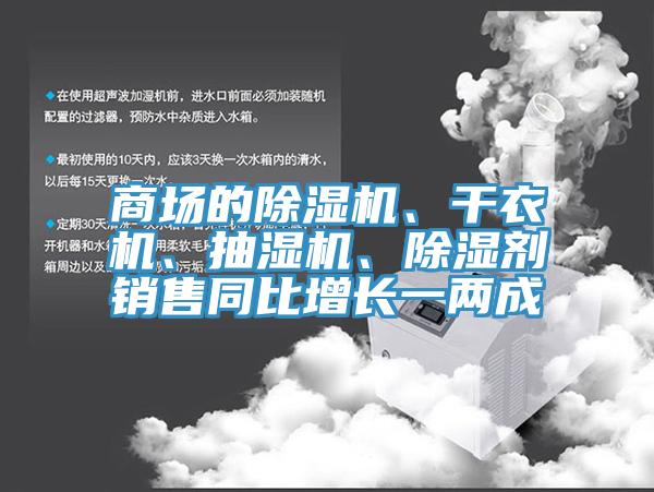 商場的除濕機、干衣機、抽濕機、除濕劑銷售同比增長一兩成