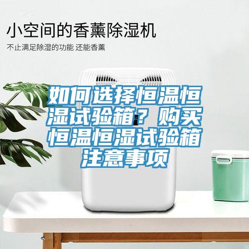 如何選擇恒溫恒濕試驗(yàn)箱？購買恒溫恒濕試驗(yàn)箱注意事項(xiàng)