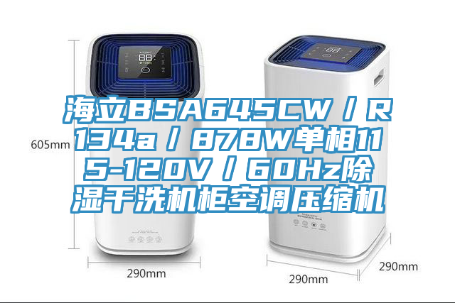 海立BSA645CW／R134a／878W單相115-120V／60Hz除濕干洗機柜空調(diào)壓縮機