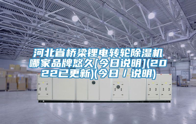 河北省橋梁鋰電轉(zhuǎn)輪除濕機(jī)哪家品牌悠久[今日說明](2022已更新)(今日／說明)